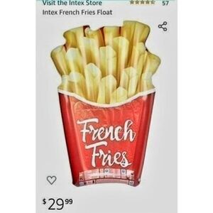 NEW IN BOX INTEX FRENCH FRY POOL FLOAT